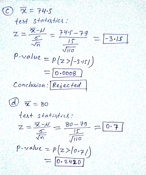 P-value = P(z >1-3-r Conclusion Rejected 0 llo