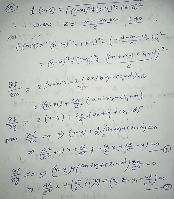 o L (19) = TM-mrt (9-784 (2-272 : . where z=-d-an-by eto! if (min) = 6-) ? + (4-4,)*7 (-0-0-192722 = -1) 7(7-41) 7 (an of byt