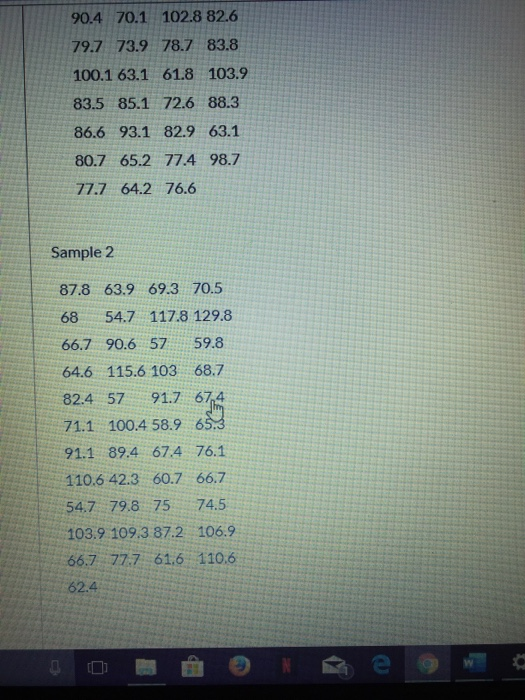 90.4 70.1 102.8 82.6 79.7 73.9 78.7 83.8 100.1 63.1 61.8 103.9 83.5 85.1 72.6 88.3 86.6 93.1 82.9 63.1 80.7 65.2 77.4 98.7 77