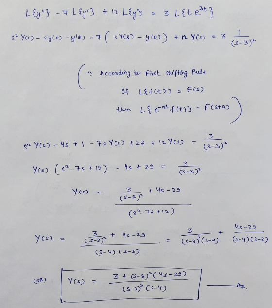 Legliz - & Lay} + 12 Leyz - 3 Let 3tz $2 YC6) - syco) - y0) - 7 ( s408) – 460)) + nY(0) = 3 6572 (S-32 According to first sh