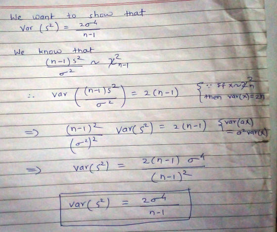 n-l We knovo that n-s 2 n- l 27 η var(e), h -I