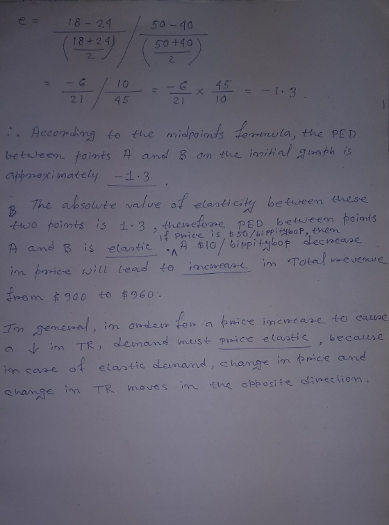 50 -40 18+ 24 2 50 +40 :. Acconadingto the oits 1ommela, the PE D apbnoxi mately 1.3 The awbsolete valve o w points is elasti