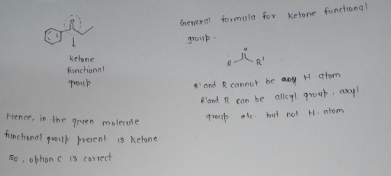 ketone functiongl Greneral formula for group ketone funchiona) Rand R cannot be aoy H qtum Rand R car be alleyl uup axyl Hen