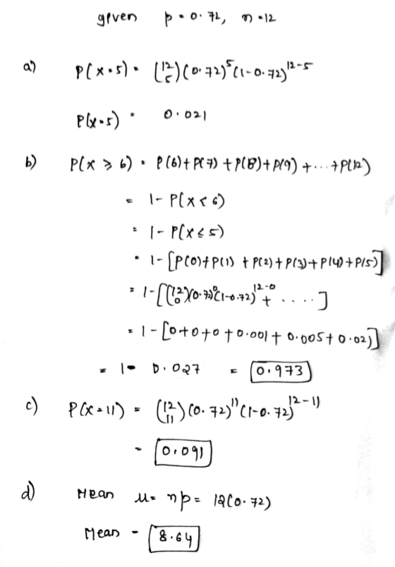 geven þ.0.71, M12 a) PC*5) (%) (044c1-6-72318-5 Plx-s) 0.021 b) PCX > 6) P (6)+ PC ) + P(B)+P19) +...+P(12) 1- P(x86) : 1- P(