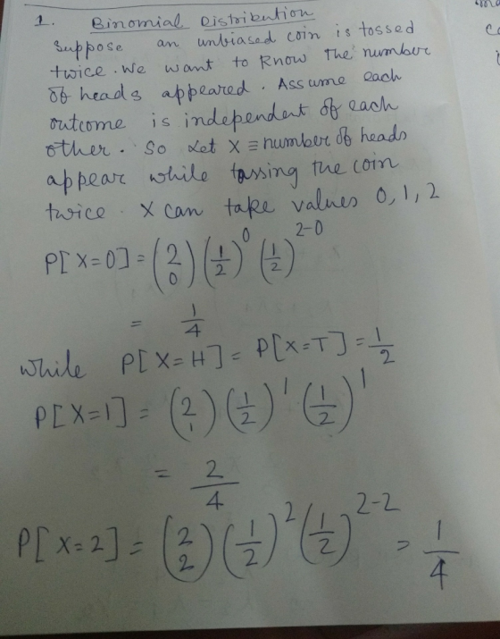 1. ein ovn ial-, Distri bnhơm twice. We want to Rntw e unnhr o6 heads appearad Ass ume cach tutcome i s independe 06canん ap pear while tasing the Coim co x can tape values ,1,2 0, 2-0 2