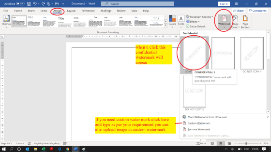 AutoSave Off 5 Document2 - Word O Search Sign in 0 x File Home Insert Draw Design Layout References Mailings Review View Help
