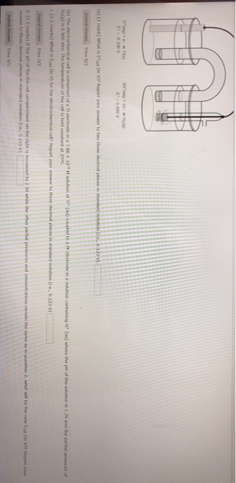 OV L0000 V Whats Report you to two three decalcesidad (b) the electrochemical comprised of all electrode in a 7.86 10 soluti