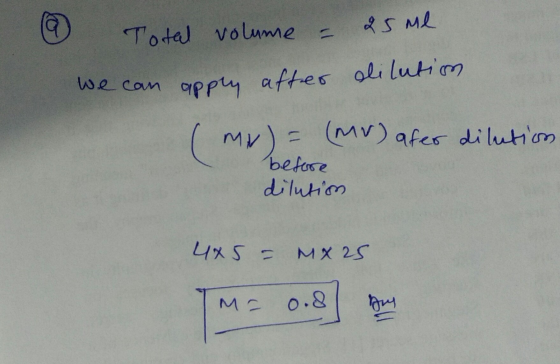 Total volume S MA betose diluhian