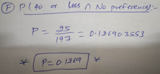 Less Λ No preference) :- 19子