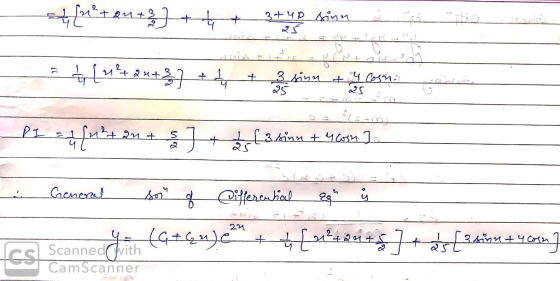 P1 = 4(42+ & J + fakinn + 4casa 3. - General son of Cifferential equ į Scannedin (G+€43.0* + [détrú$]+=> [3drism + 4 com] rs