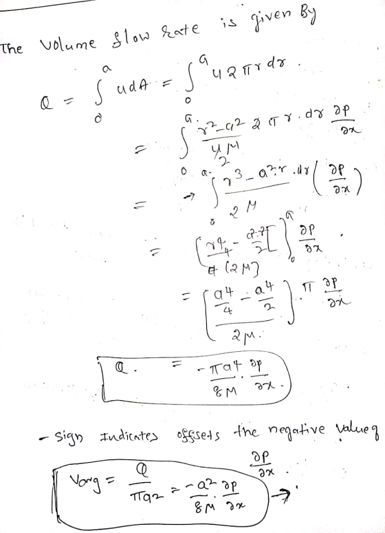 23 - azr.ur is given by The volume flow rate Sudars jauaardo a o on = 83_912 aitr.drop 닛시 2 ap an) = 2 M 0 op 열 791-07 4 02 e