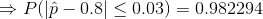 Plp-0.8] < 0.03) 0.982294