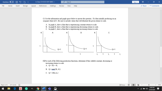 AutoSave Of H 220 - In Class CH 6 ECO 301 S20(1) - Search Sign in 0 - 0 X File Home Insert Design Layout References Mailings