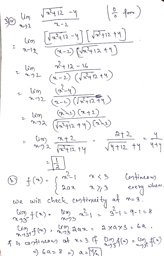 2²4 12 :-Y form lim N) 2 X-2 lim x-2 (Ja2412 -y] [ JM2 712 ty -2) (Vx?4 12 ty 2²+ 12-16 lim n - 2 W - (X- <-2) (Vx2412 tu) x
