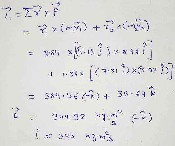 Ž=[²x = 89 x (mu) + 8 2 x (m 2 ) = 8.84 x {(5. 13 §) x 8:48 17 + 1.38* [17:31 )X(3.93 357 = 384.56 CÂ) + 39.64 Â ž= 344.92 kg