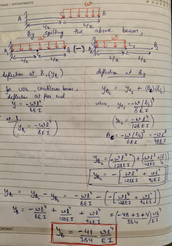 48 23 24 25 26 TINGS / APPOINTMENTS w A 42 42 above beam , By spitting the B А. BE) स 날 42 42 42 deflution at Bq deflection a