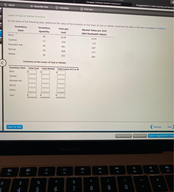 Cengage Unlimited Student Dashboard Book Show Me How Cengagellow Calculator Online teaching and learning Print them Lower-of-