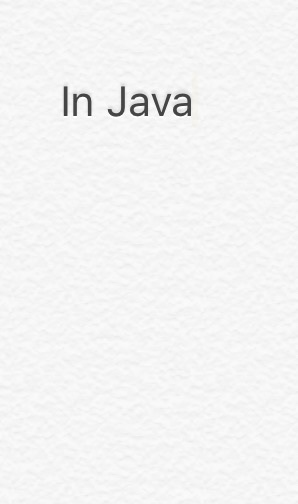 In Java