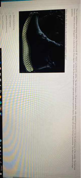 This is a performance running sneaker, the Futurecraft 4D, which is produced by adidas. The shoe features a 3D printed midsol