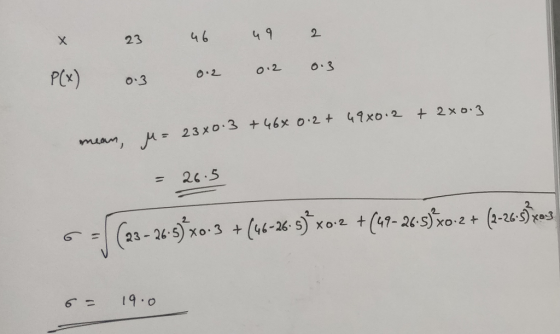 23 46 4 9 o.3 = 2c.5 6= 19.0