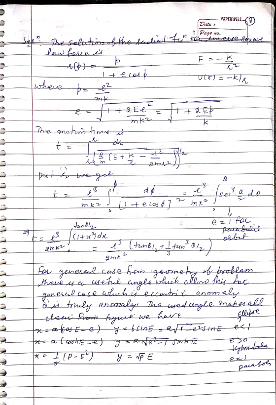 LPAPERWTTI - Date : -PAPERWEIZ Lou E = - K law here is no Itecoste where bz e2 un e-kle ank Ht Q El + QEb I The motion time i