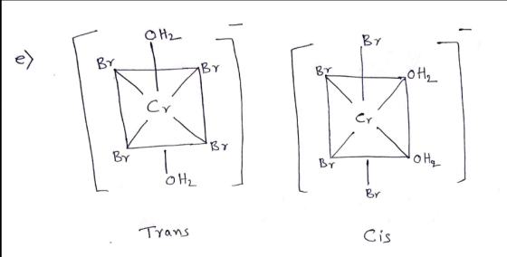 ОН. Br KY Br Br OH₂ Br Trans Cis