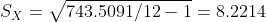 sx = V743.509 1/12-1-8.2214