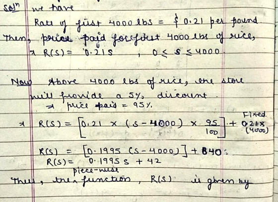 ser we have & 0 0.21 per found Rate of füst 4000lbs = Then, price paid focefort 4000 lbs of rice, oss s yooo 13 RIS)= 0. 21S