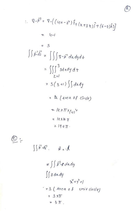 DOR?= 0.1(41-x) {+ (x+37)j +16-2)ť)] 4-1 Sedi 2 ISSO. E da dydz SS5 *sdrdy d7 23(3+1) 5Sdxdy 221 z R ( Avea of circle) 2 12