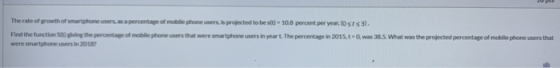 PU The rate of growth of smartphone users as a percentage of mobile phone users, is projected to best - 10.8 percent per year