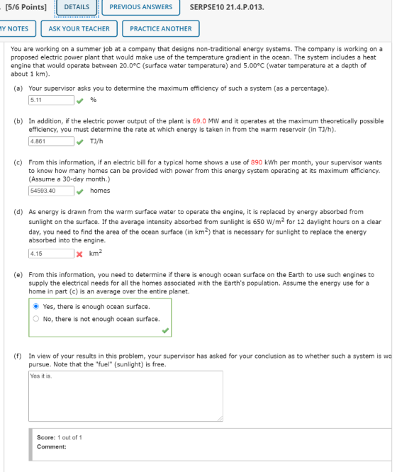 [576 Points) DETAILS PREVIOUS ANSWERS SERPSE 10 21.4.P.013. IY NOTES ASK YOUR TEACHER PRACTICE ANOTHER You are working on a s