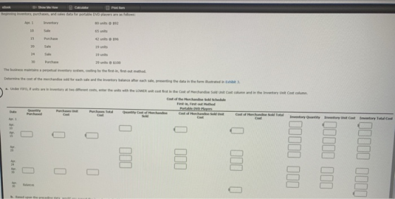 192 65 units 15 Purchase 2 units 29 6100 The business maintain a pr i vestory vm. costing by the first out to FF, we were the