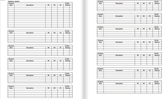 GENERAL LEDGER Account: Date Account: Date GL No: Balance Description PR DR CR GL No: Balance Description PR DR CR Account: D