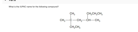 Parle What is the IUPAC name for the following compound? CH3 CH,CH,CHZ –CH2–CH–CH, CH,— CH,CH3