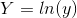 Y=ln(y)
