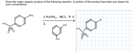 Draw the major organic product of the following reaction. A portion of the product has been pre-drawn for your convenience но