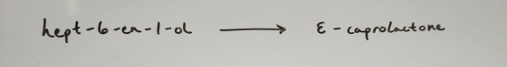 hept-b-en-1-al E - caprolactone