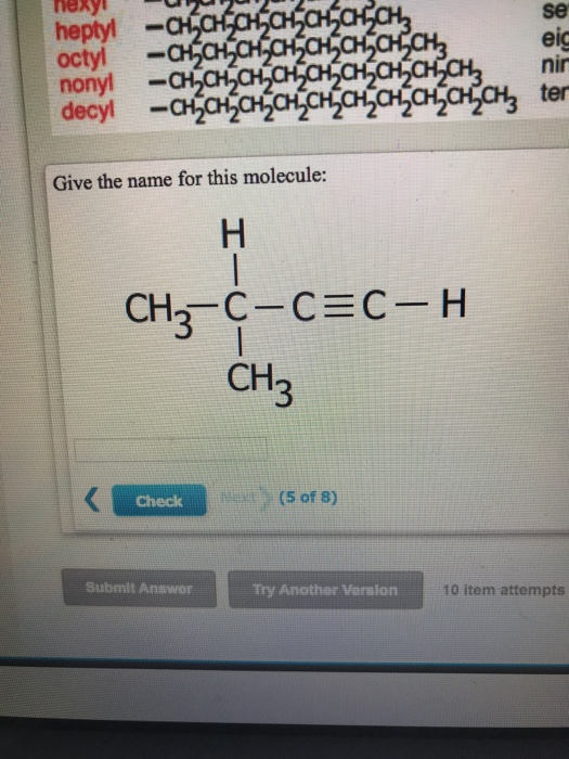hexyl hepty eic octyl nonyl -CH CHECCHICHSCHCH -CHCH-CH-CH=CH-CH=CHCH, -CH-CH=CH-CHCH-CH-CH=CHCH, -CH=CH-CH=CH-CH=CH-CH=CHCHC