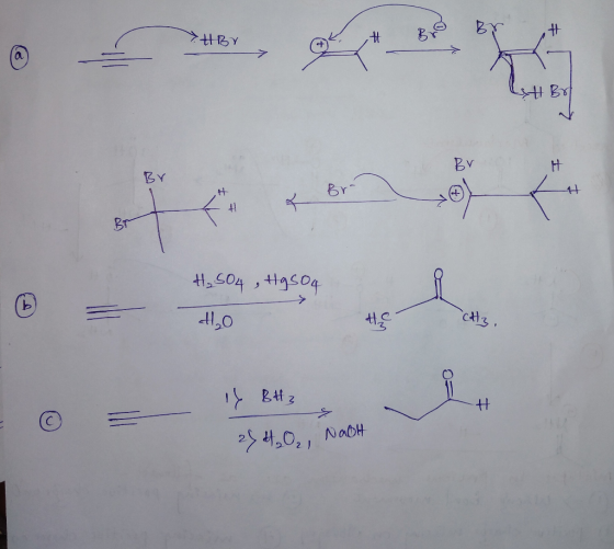 Be By , tly # Br S BX1 Br Br H₂SO4 , Hgs04 H₂O c43. IY BH3 © 274₂0₂ Nach