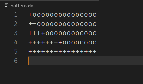 pattern.dat 1 +000000000000000 2 H00000000000000 ++++000000000000 ++++++++00000000 ++++++++++++++++