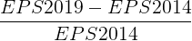 EPS2019 – EPS 2014 EPS 2014