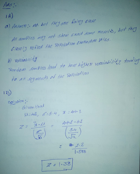 A) a) Ansucn no.bot thy anc lairy casa 3) Solution- Given thad 5.H l.588