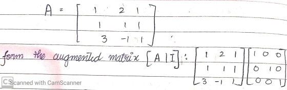 Az II 217 form the augmented matrix [A11] Į 2 Illiool lillo 10 L31 WLOOD CScanned with CamScanner