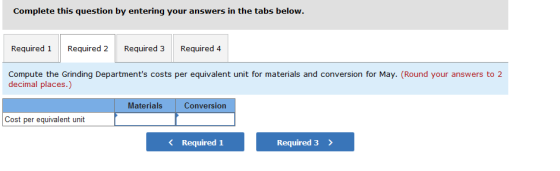 Complete this question by entering your answers in the tabs below. Required 1 Required 2 Required 3 Required 4 Compute the Gr
