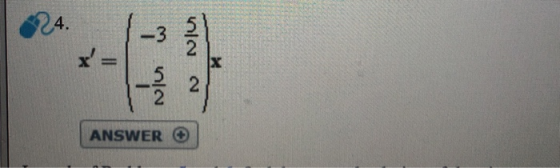 24. -3 = x 2 2 ANSWER