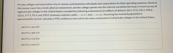 Private colleges and universities rely on money contributed by individuals and corporations for their operating expenses. Muc