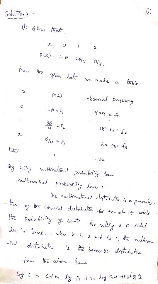 b given that 2 OC. P(x) observe 2.
