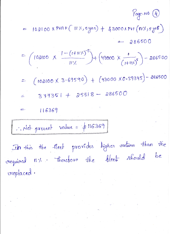 Page No 4 = 102100 X PVA FC 11%, 5yrs) + 42000 4 PUF (P8%95995) - 286500 = (109100 x Chiku 299(1280 x cu mest) - 286500 (102