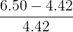 6.50 -4.42 4.42