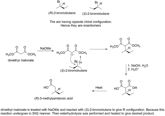 Br Br H (R)-2-bromobutane (S)-2-bromobutane The are having oppsote chiral configuration. Hence they are enantiomers гоСHЗ H H